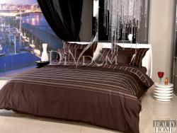 Спален комплект двойно легло Stripes Chocolate