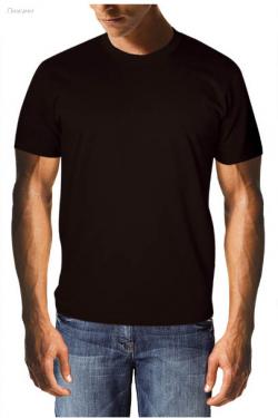 Мъжка черна тениска 2 броя 1027