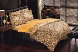 Спален комплект двойно легло Lenya - златен