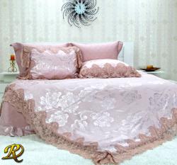 Спален комплект с дантела Алис розово
