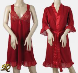 ДАМСКА НОЩНИЦА КАРИНА ЧЕРВЕНА