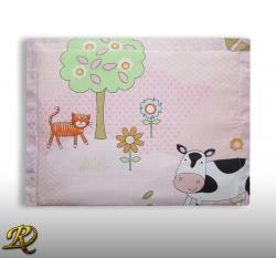 Бебешка калъфка Кравички в розово