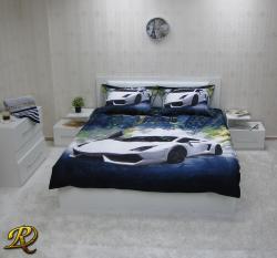 Спален комплект памучен сатен Ламборджини