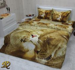 СПАЛЕН КОМПЛЕКТ ПАМУЧЕН САТЕН ЛЪВ