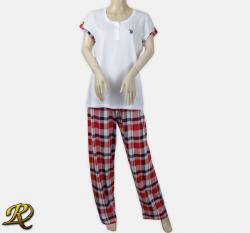 Дамска пижама Паула екрю