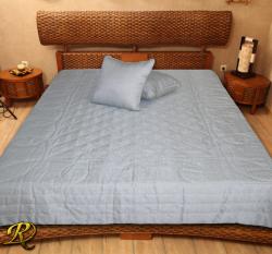 Кувертюра Сини цветя + 2 възглавници