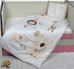 Бебешки спален комплект от 3 части с апликации бяло